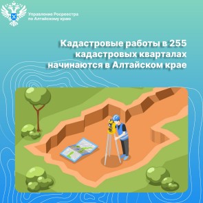 Кадастровые работы в 255 кадастровых кварталах начинаются в Алтайском крае